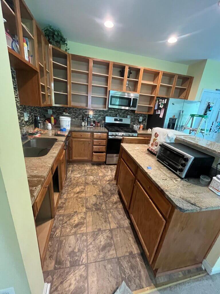 Cabinet refinishing service Northern Virginia kitchen upgrade