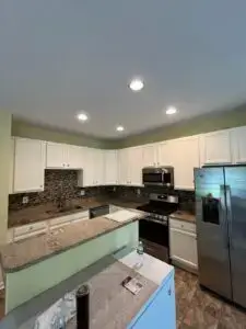 Factory‑finish cabinet painting Alexandria VA home