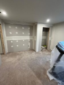 Professional drywall patching and repair team